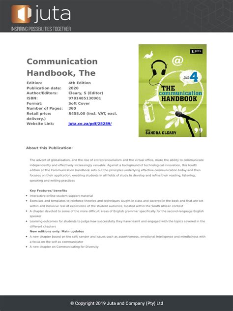 Communication Handbook Pdf Zip