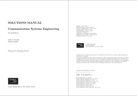 Communication Systems Engineering Solutions Manual