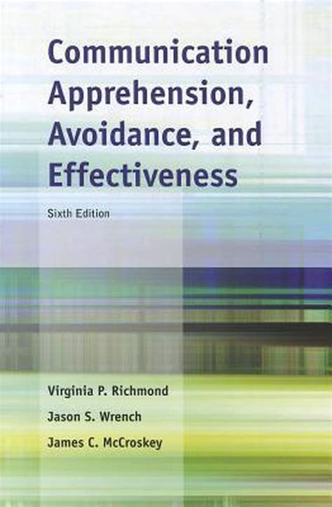 Read Communication Apprehension Avoidance And Effectiveness 