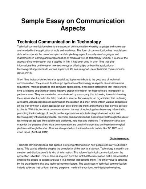 Download Communication Paper Example 