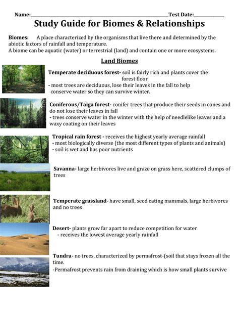 communities and biomes reinforcement study guide