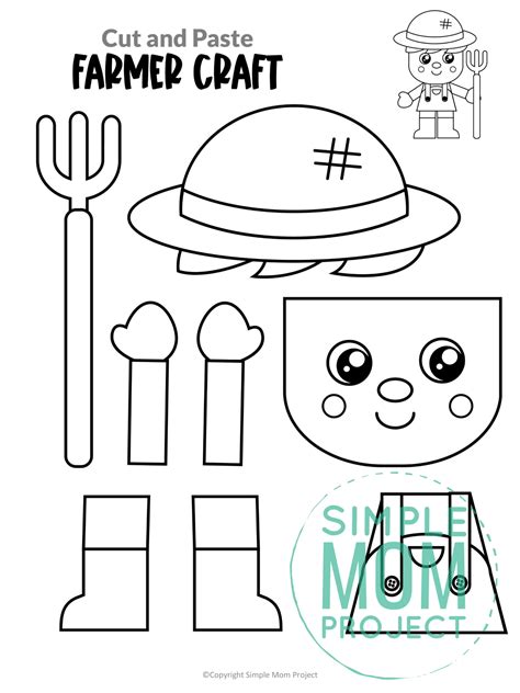 Community Helper Cut And Paste Craft Templates Simple Cut And Paste Templates - Cut And Paste Templates