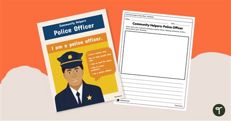 Community Helpers Police Officer Comprehension Worksheet Police Officer Community Helper - Police Officer Community Helper