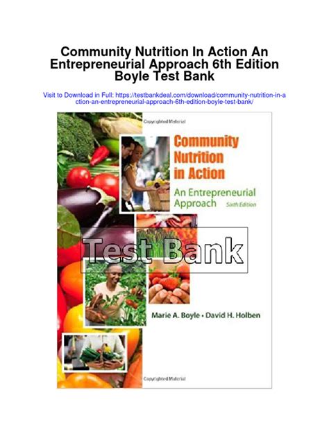 Read Community Nutrition In Action 6Th Edition Pdf Book 