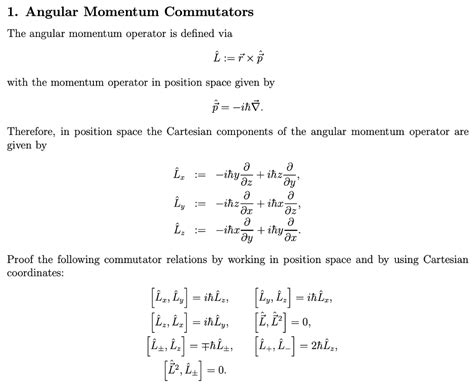 Commutator Angular Momentum