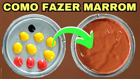 Como Faz Marrom Com Tinta