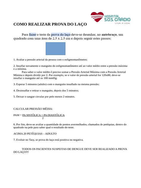 Como Fazer Prova Do Laço