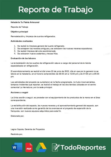 Como Hacer Un Reporte