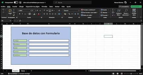 Como Hacer Una Base De Datos En Excel
