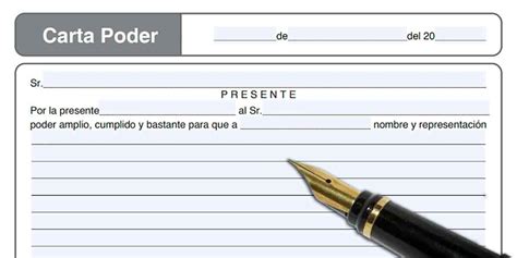 Como Llenar Una Carta Poder Pcform