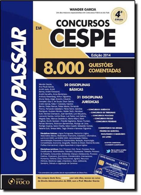 Como Passar Em Concursos Da Vunesp 1 Edi O 2013 3 000 Quest Es Comentadas