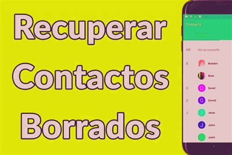 Como Recuperar Contactos Borrados
