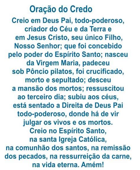 Como Rezar O Credo