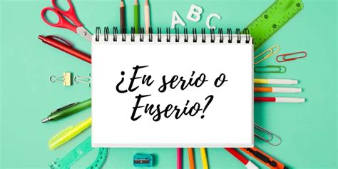 Como Se Escribe Enserio
