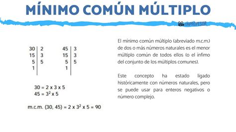 Como Se Hace Minimo Comun Miltiplo