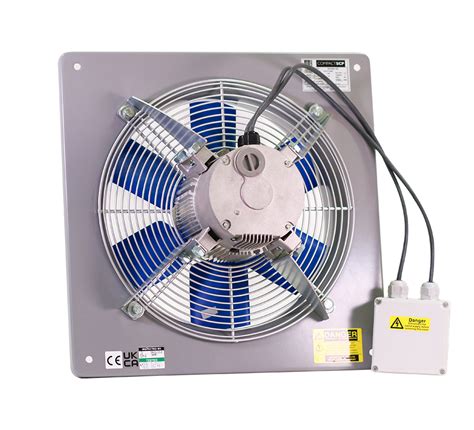 Compact Plate Mounted Axial Flow Fans Aluminium Impellers