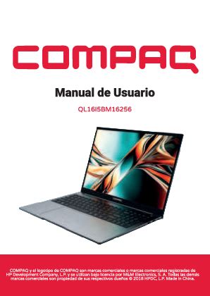 Compaq Notebook Manual