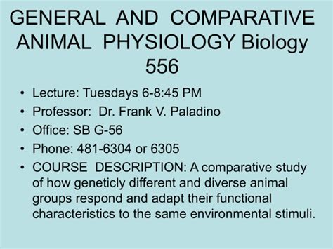 Comparative Animal Physiology