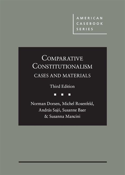 Comparative Constitutionalism Cases And Materials