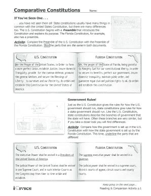 Comparative Constitutions Answer Key