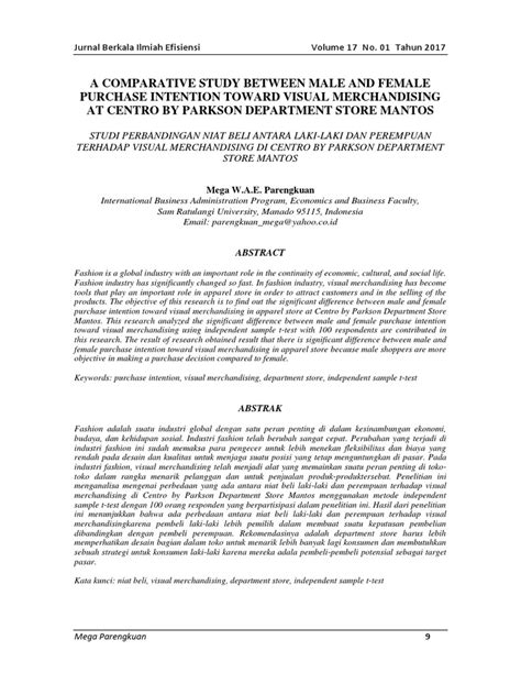 Comparative Study Of Male And Female Stud Ents