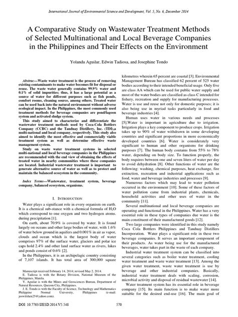 Comparative Study Of Wastewater Lagoon With And Without