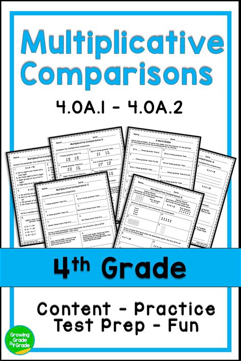 Compare 2 Worksheets Multiplicative Comparison Worksheet - Multiplicative Comparison Worksheet