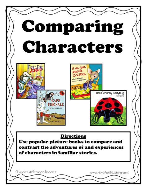 Compare Amp Contrast Characters In A Story 1st Compare And Contrast Stories 1st Grade - Compare And Contrast Stories 1st Grade