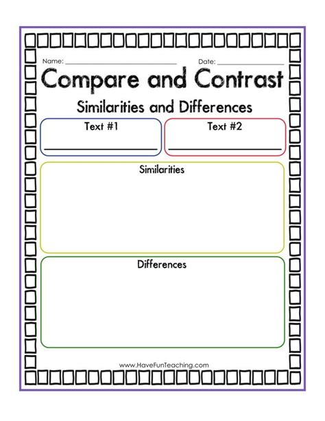 Compare Amp Contrast Grade 5 Childrenu0027s Book Collection Compare And Contrast Characters 5th Grade - Compare And Contrast Characters 5th Grade