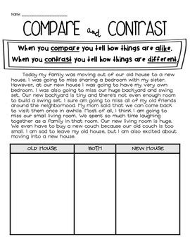 Compare Amp Contrast Stories 1st Grade Rl 1 Compare And Contrast Stories 1st Grade - Compare And Contrast Stories 1st Grade