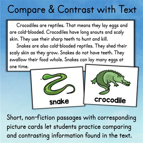 Compare And Contrast Activities Passages Graphic Organizers Compare And Contrast Activities 2nd Grade - Compare And Contrast Activities 2nd Grade