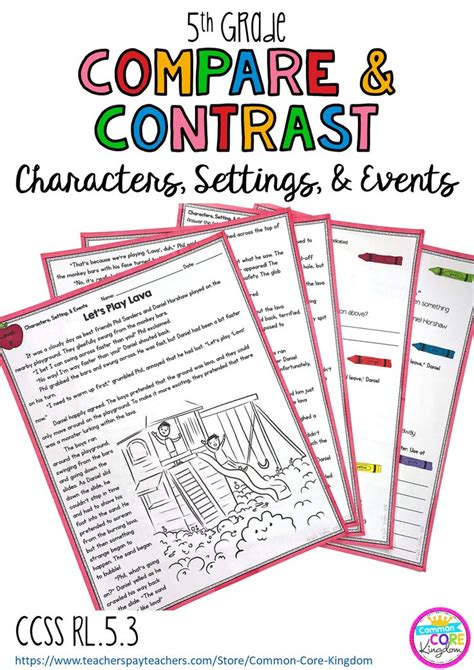 Compare And Contrast Characters Settings Or Events In Compare And Contrast Characters 5th Grade - Compare And Contrast Characters 5th Grade