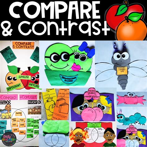 Compare And Contrast Emily Education Compare And Contrast Activities 2nd Grade - Compare And Contrast Activities 2nd Grade