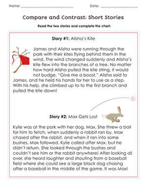 Compare And Contrast Short Stories Worksheet Education Com Compare And Contrast Stories - Compare And Contrast Stories