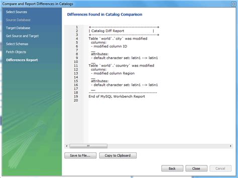 Compare And Report Differences In Catalogs