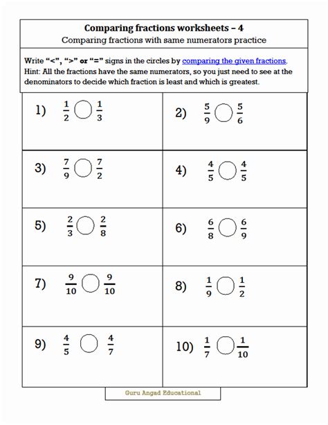 Compare Fractions 3rd Grade Worksheet   Third Grade Fraction Worksheets Free Printable Worksheets - Compare Fractions 3rd Grade Worksheet
