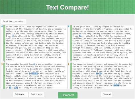 compare text online | Compare Text With Selection Diff Tool Microsoft