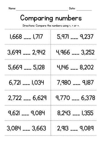 Comparing And Ordering 4 Digit Numbers Worksheets Ordering 4 Digit Numbers - Ordering 4 Digit Numbers