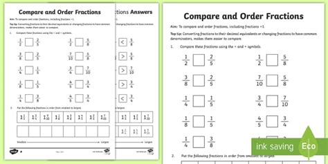 Comparing And Ordering Fractions Year 6 Powerpoint Twinkl Compare Fractions Powerpoint - Compare Fractions Powerpoint