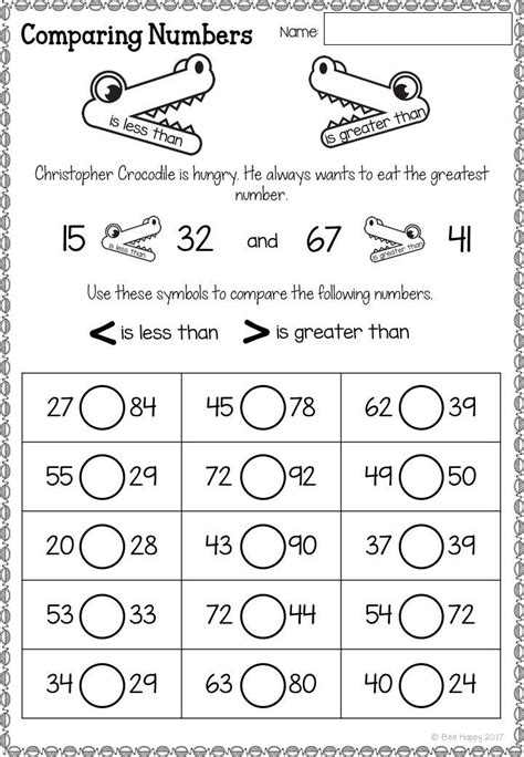 Comparing And Ordering Numbers 1st Grade Teaching Resources Ordering Numbers Worksheets 1st Grade - Ordering Numbers Worksheets 1st Grade