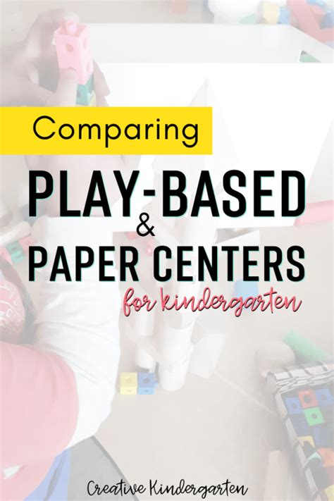 Comparing Play Based And Paper Centers For Kindergarten Kindergarten Play Centers - Kindergarten Play Centers