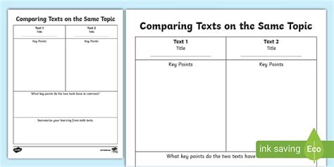 Comparing Themes And Topics Between Texts Worksheets Theme Vs Topic Worksheet - Theme Vs Topic Worksheet