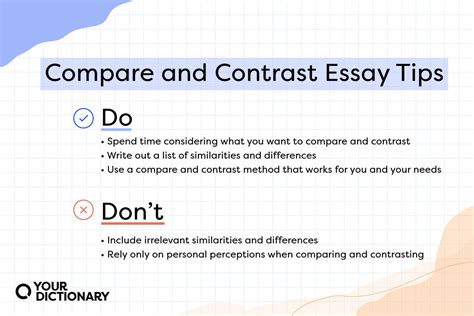 Comparing Writing   How To Write A Compare And Contrast Essay - Comparing Writing