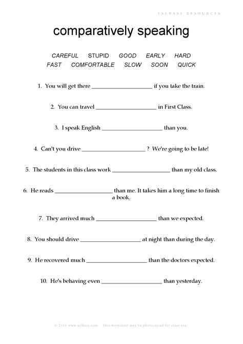 Comparison Of Adjectives And Adverbs Worksheets Comparisonwiz Adjectives Vs Adverbs Worksheet - Adjectives Vs Adverbs Worksheet
