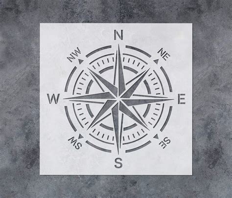 compass rose visio stencil