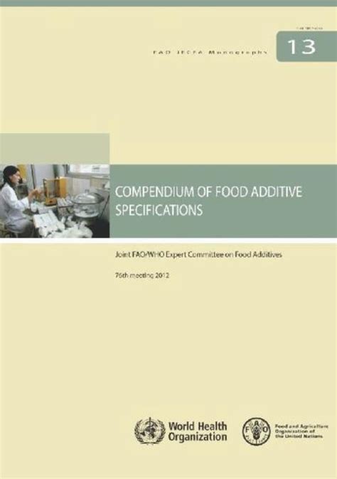 compendium of food additive specifications