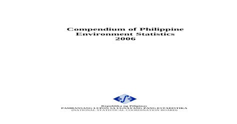 Full Download Compendium Of Philippine Social Statistics 