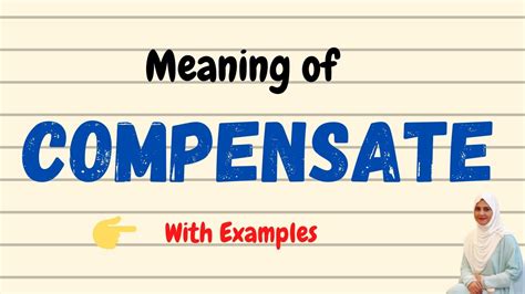 compensates meaning