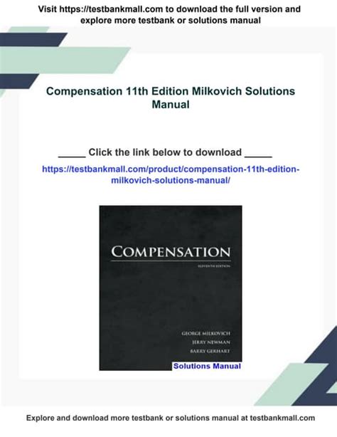 Full Download Compensation 11Th Edition 