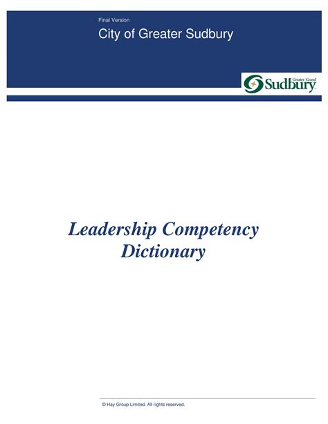Competency Dictionary A World Leader In Competency Based